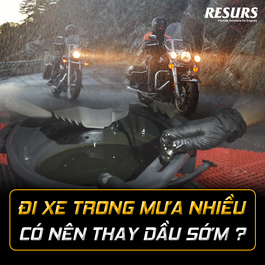 Đi xe trong mưa nhiều – có nên thay dầu sớm?
